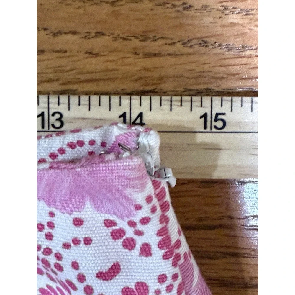 Ann‎ Taylor Skirt Size 6 Floral Print Straight Pencil Career Pink White
